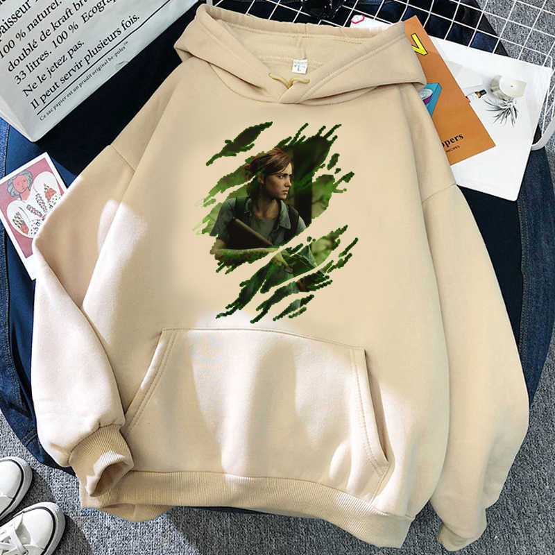 Men's Hoodies Sweatshirts the last of us hoodies male printed Korea streetwear grunge male clothing pullover anime graphic T221008