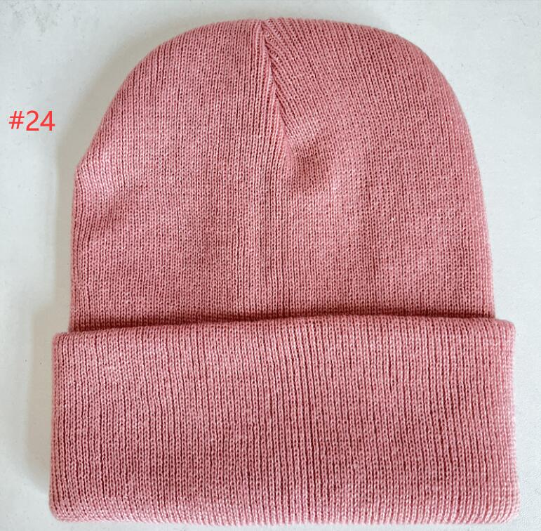 25 Couleurs de couleur Couleur Chapeaux d'hiver pour enfants