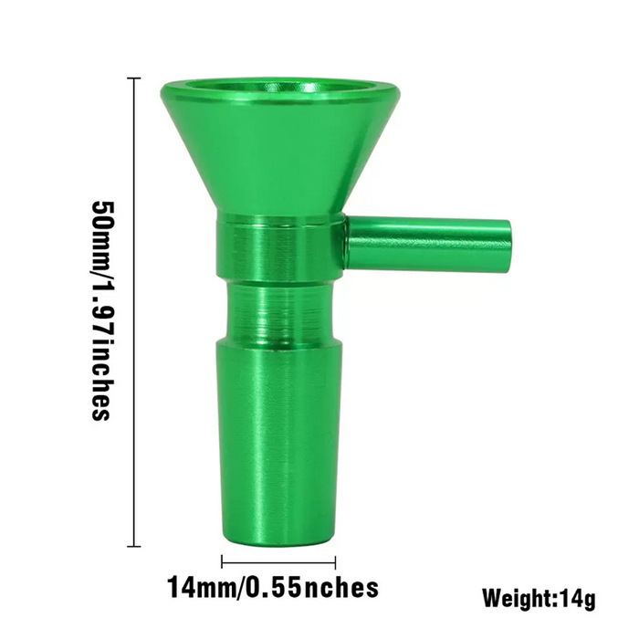 14mm Mâle Métal Narguilé Bong Bol Quatre Couleurs Pour Bongs En Verre Bubbler Pipes Slide Bols Tabac Herbe Sec Incassable Pipe À Eau Bongs