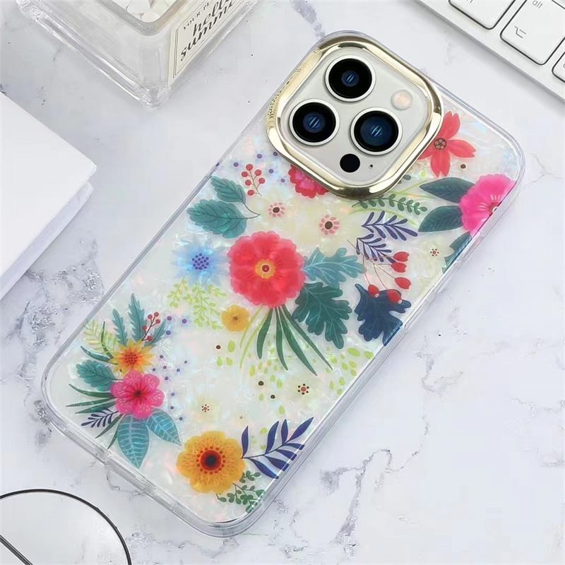 Cajas de teléfono celular Cubierta Moda Mariposa Flores Floral Tpu PC para iPhone 14 13 12 Mini 11 Pro Xr X Xs Max 8 7 Plus2251972