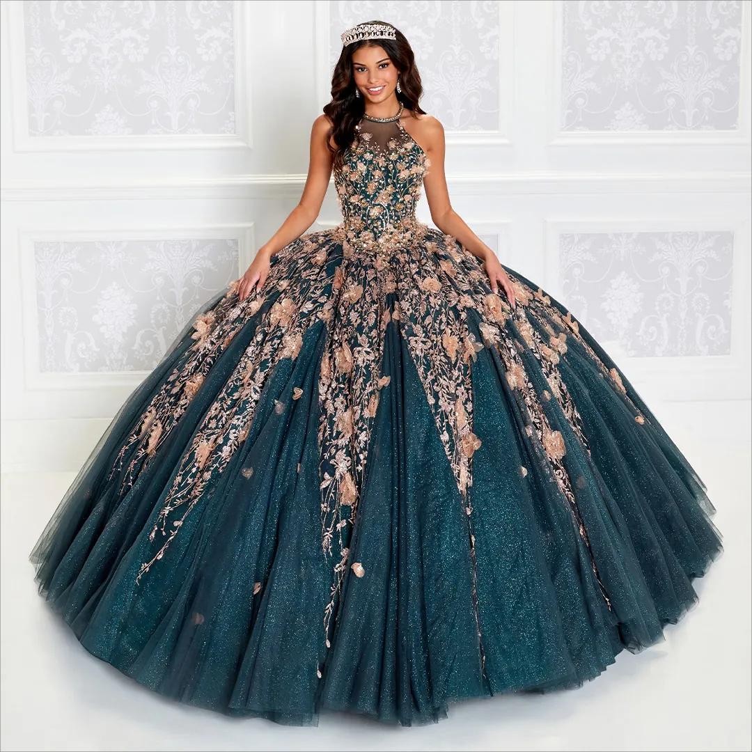 Gorgeous Beaded Ball Gown Quinceanera Dresses With Cape Appliqued Jewel Neckline Sequined Prom Gowns Tulle Sweep Train Sweet 15 Masquerade Dress