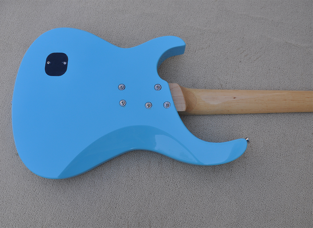 Blue 4 Strings Electric Bass -gitaar met esdoorn fretboard 21 frets