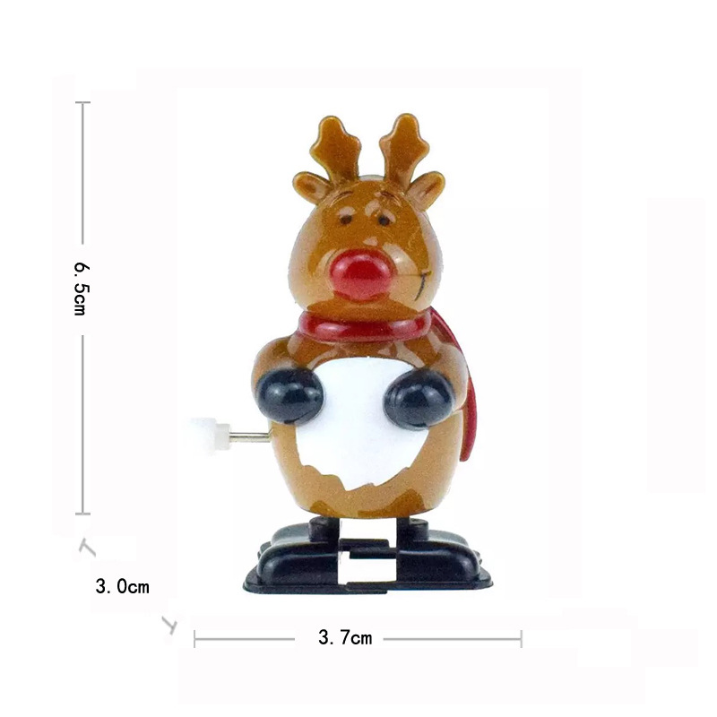 2022 Pets eletr￴nicos Wind-Up and Winding Walking Santa Claus Elk Penguin Snowwork Toy Toy Toy Christmas Child Toys C95