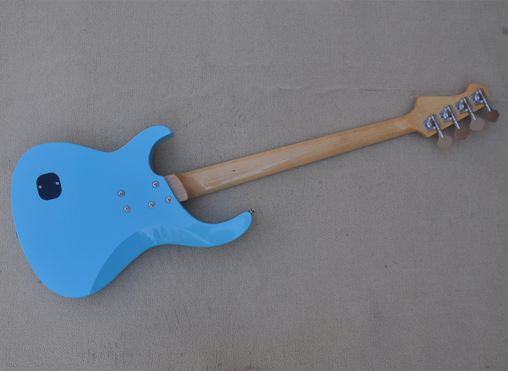 Blue 4 Strings Electric Bass -gitaar met esdoorn fretboard 21 frets