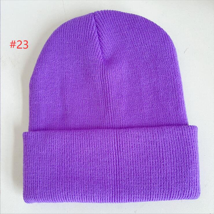 25 Couleurs de couleur Couleur Chapeaux d'hiver pour enfants