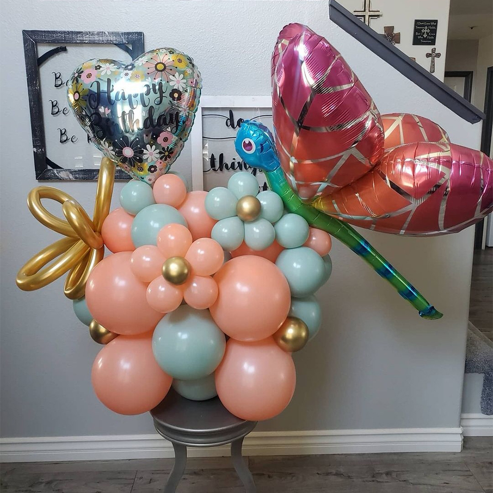 Inne świąteczne materiały imprezowe 60 cm owad kreskówek motyl aluminium folia balonowa balon na świeżym powietrzu Dziecko zabawka