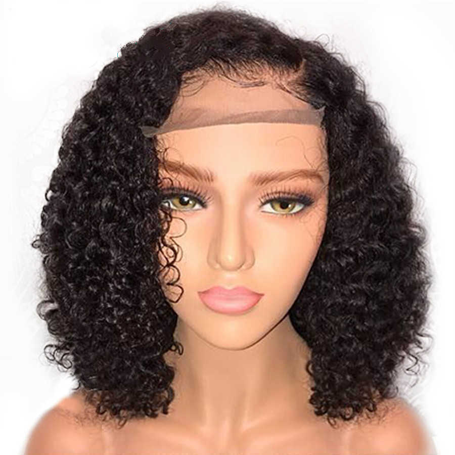 Synthetic Wigs New high temperature silk wig women's short curly hair chemical fiber headband 221010