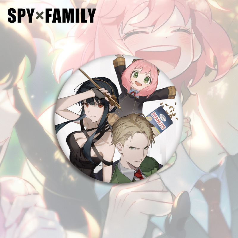 Anime SPY X FAMILY Brooch Pins Twilight Yor Forger Anya Forger Charm Cosplay Figures Round Badges Lapel Souvenir Jewelry Gift1959614