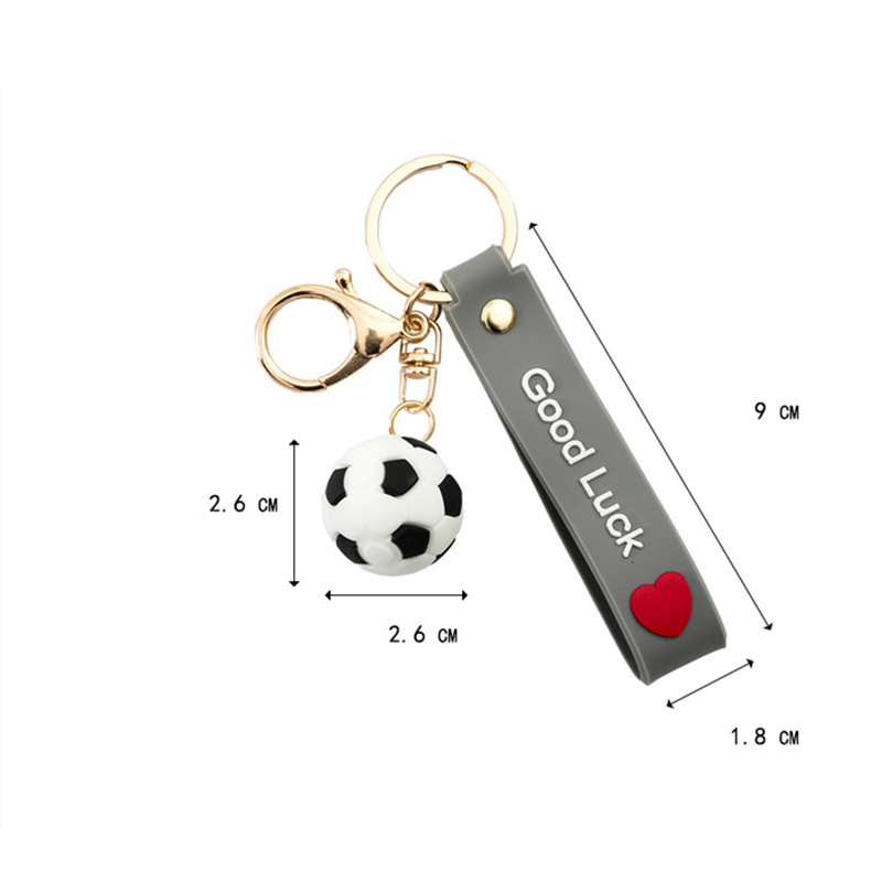 Simulatie Ball Keychain Football Charm Basketball Ball Basball Bag Pendant Fans Mini Sports Gift