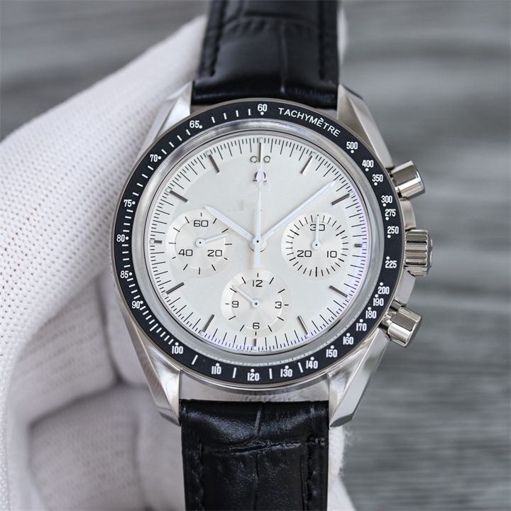 Montre de luxe мужские часы 42 мм 7750 автоматический хронограф механический механизм стальной корпус кожаный ремешок роскошные часы наручные часы Relojes