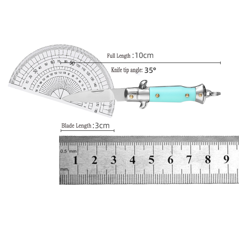 EDC Mini nóż składany 440 brelok do kluczy ze stali nierdzewnej nóż do rozpakowywania uchwyt ABS wielofunkcyjne narzędzie kempingowe na zewnątrz