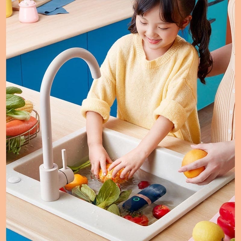 Andere Küchengeräte Kapselform Obst Gemüse Waschmaschine Protable Wireless Fruit Food Purifier Haushaltsnahrungsmittelreiniger Maschine 221010