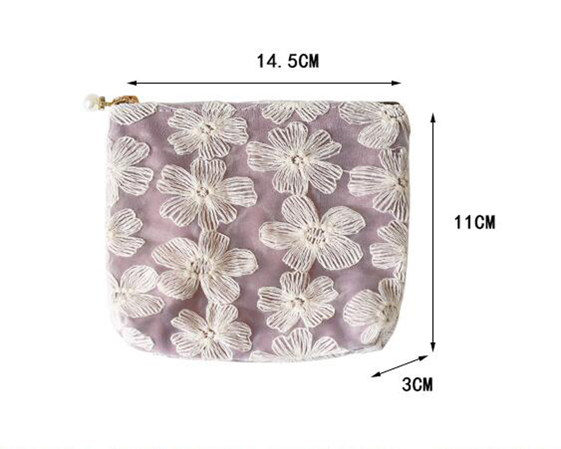 DHL200 st Coin Purses Women Cotton The Floral Embroidery Cross Hasp Short Wallet Mix Color