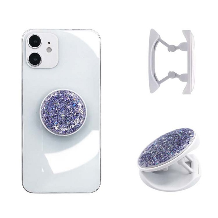 Universal Glitter Bling mobiltelefonhållare för smarta telefoner Grip Stand Sockets Tabletter iphone X Samsung