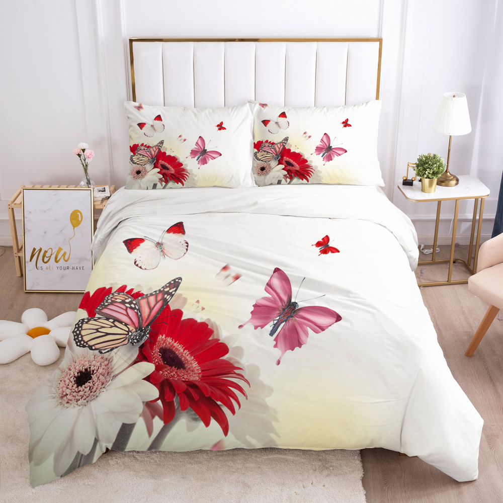 Bedding sets Bedding Set Duvet Cover Pillowcases ComforterQuiltBlanket Cover Luxury 3D HD Quality Printed Reactive Queen Single Leaf 221010