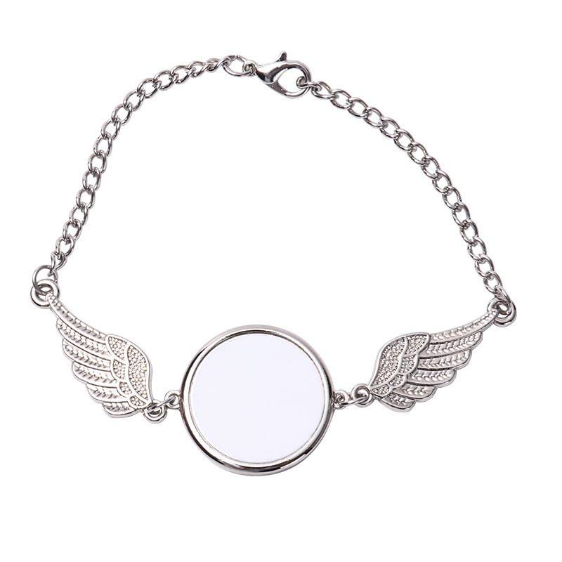 Sublimação DIY Pulseira de amor em branco para homens para mulher Liga de impressão de liga de impressão de liga de impressão de liga de impressão de liga Round Round Designer Family Family