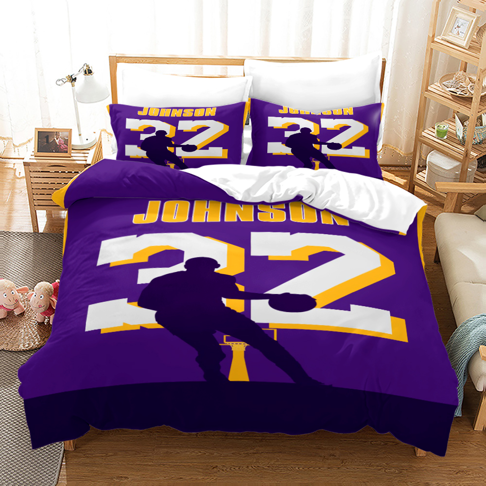 Bedding Sets Polyester Basketball Stars series 3D Digital Printing Duvet Cover Set European and American Style Super Soft Quilt Cover with Pillowcase Full Size