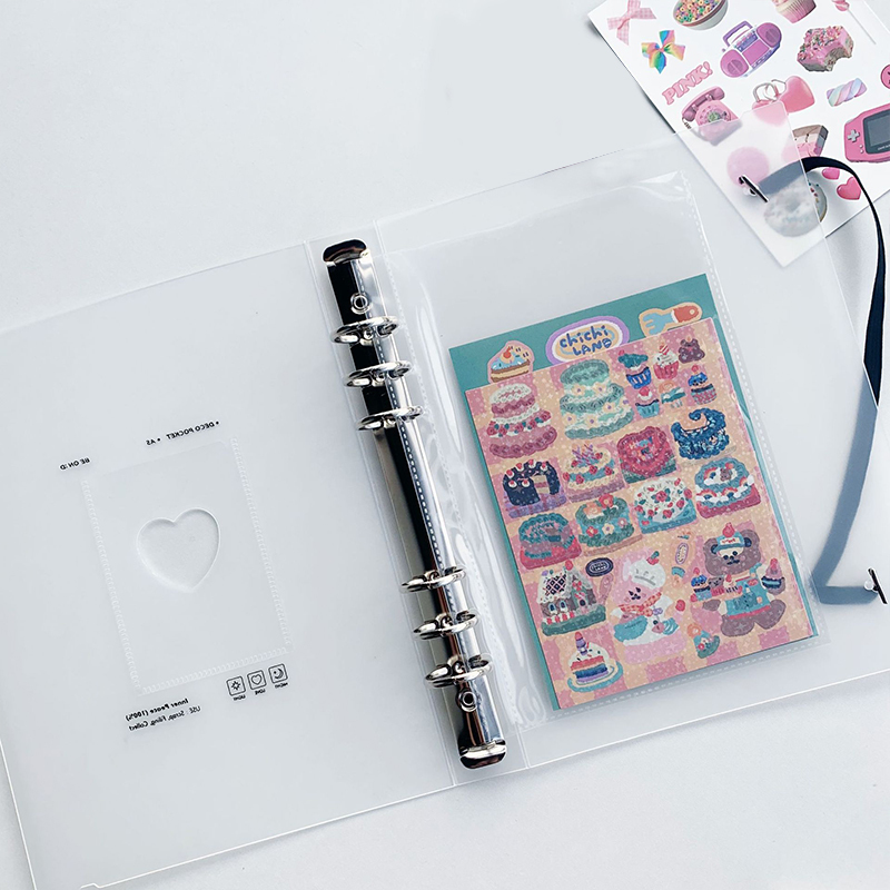 إطارات 3 بوصة بو ألبوم INS A5 Matte Pocard Binder Style Pocard Holder Instax Mini Album Looseleaf Kpop Card Binder 221010