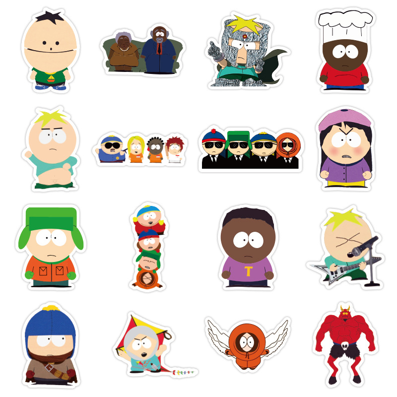 South Park Cartone Animato Bagagli Sticker Graffiti Custodia da viaggio impermeabile Laptop