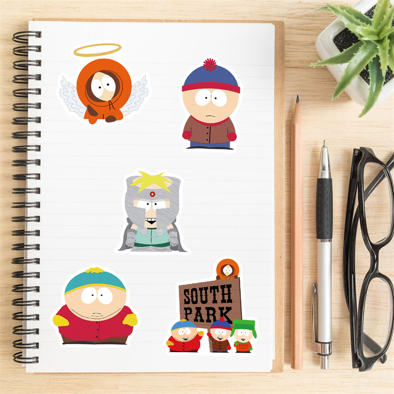 50 adesivi graffiti South Park Cartoon bagagli fai da te, laptop, skateboard, moto, biciclette