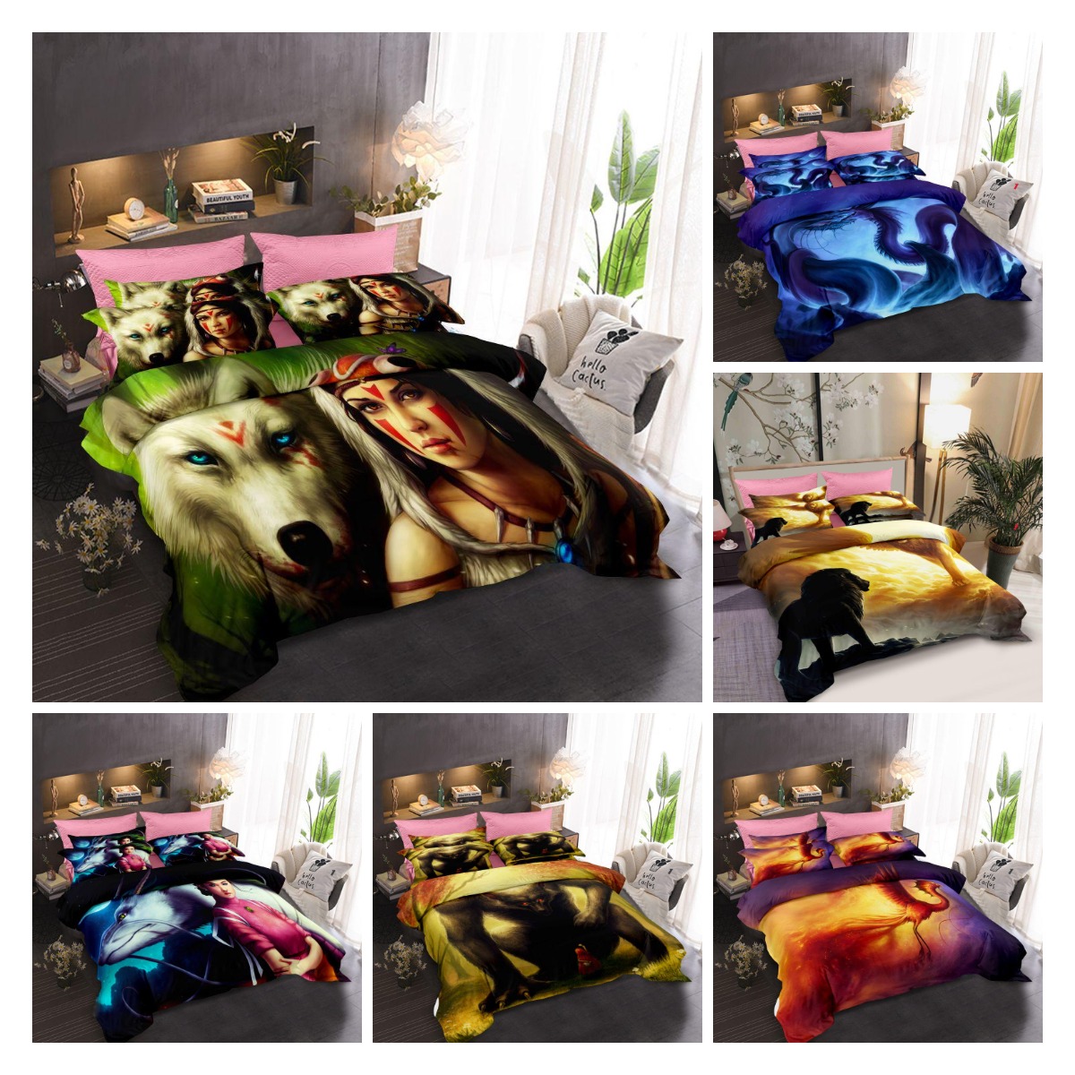Bedding Sets Keepers Of The Universe Theme 3D Digital Printing Duvet Cover Set 3 PCS European and American Style Polyester Super Soft Quilt Cover with Pillowcase