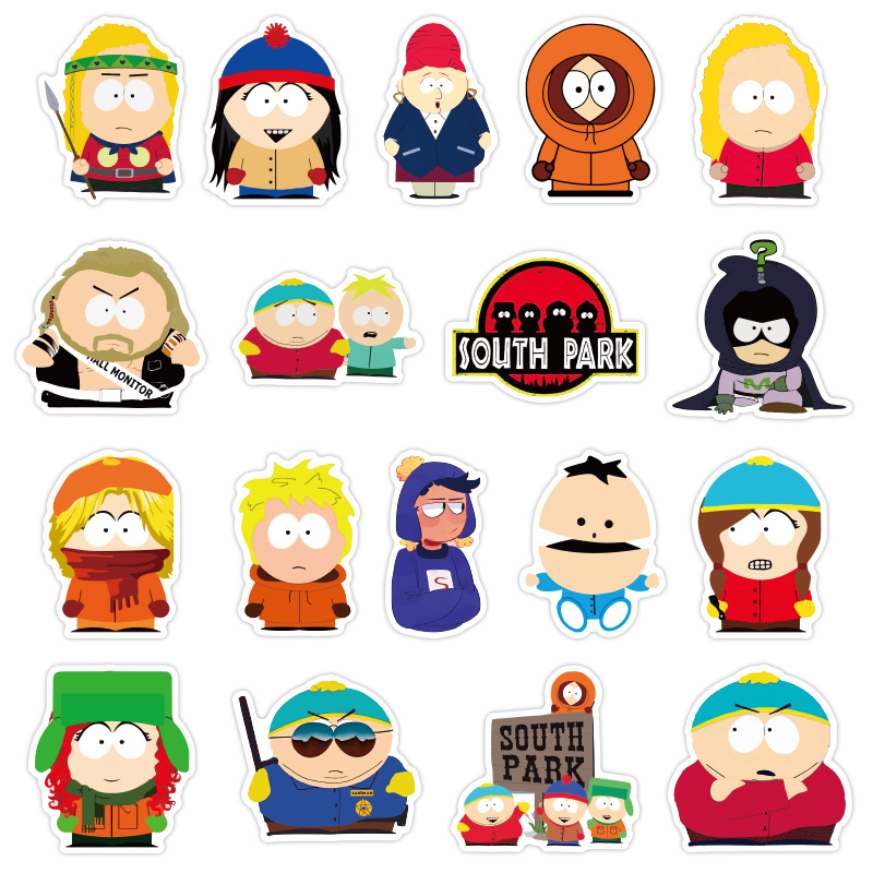 South Park Cartone Animato Bagagli Sticker Graffiti Custodia da viaggio impermeabile Laptop