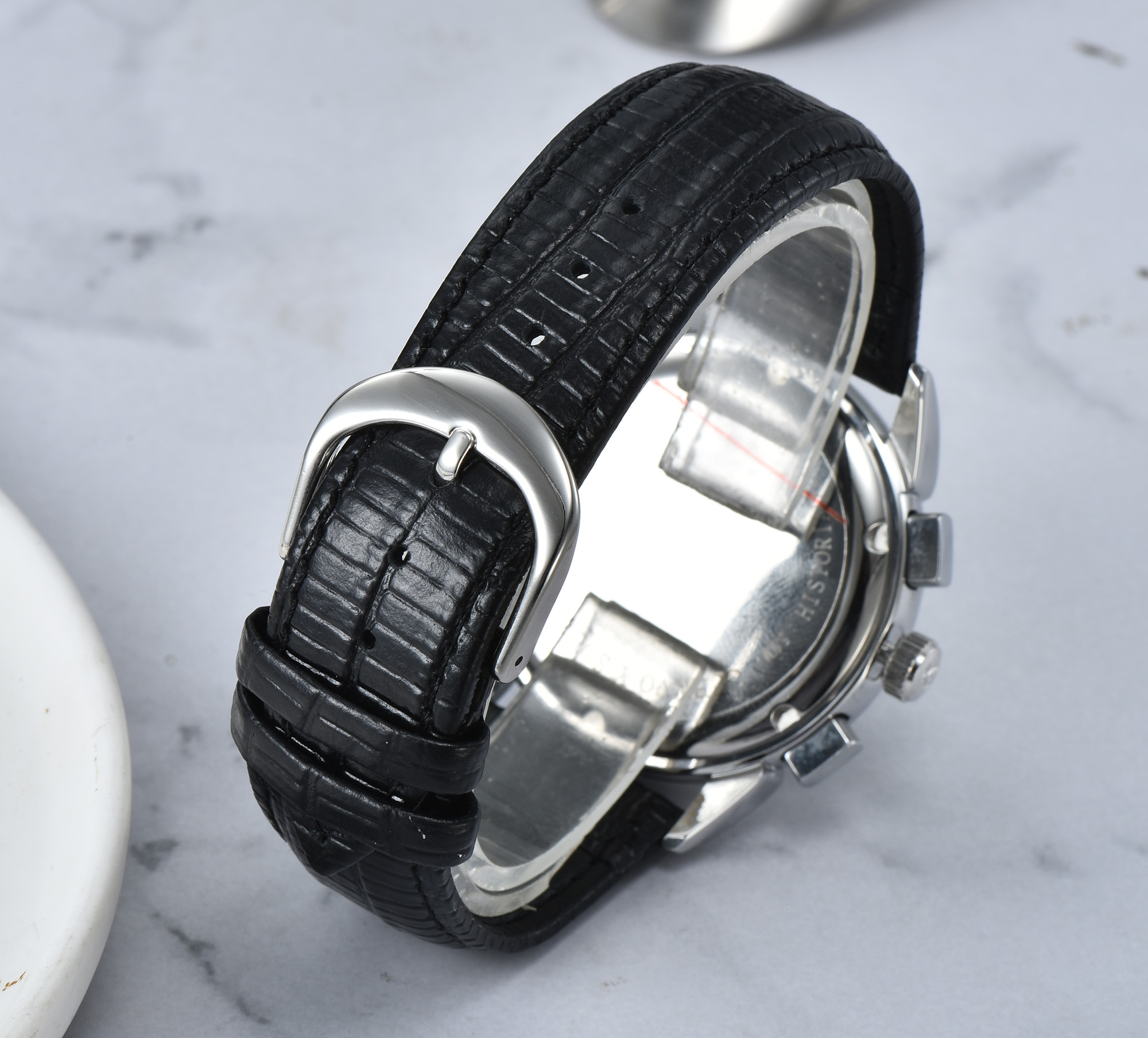 2022 CUERVO Y SOBRINOS Montre pour hommes Multifonctionnel Luxe Chronographe Mode Classique Bracelet en cuir Étanche Quartz Sports 262Q