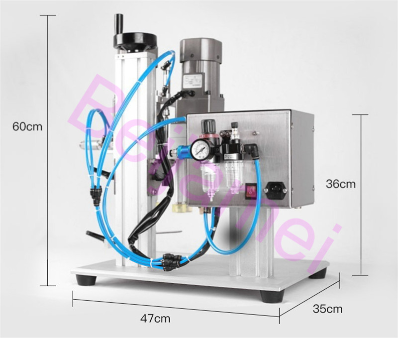 Automatische afdekmachine Trigge Capper Twist afdichting Pneumatische cosmetische plastic glazen druppel flessenmachines