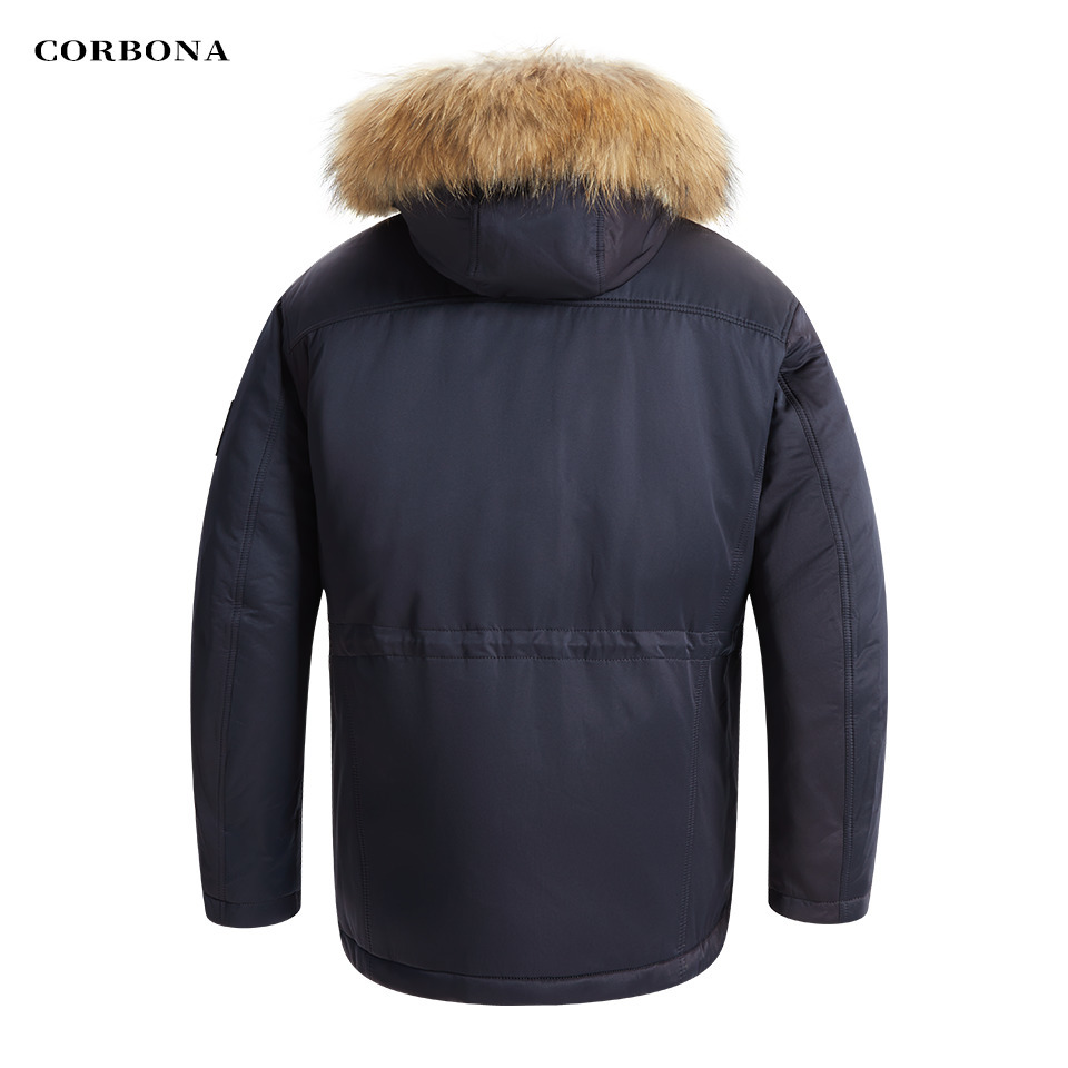 Mens Down Parkas Corbona N3b Typ Winter Parka Mens płaszcz Long Oversize prawdziwy futra armia wojskowa Male Kurtki wyściełane marki polaru 221010