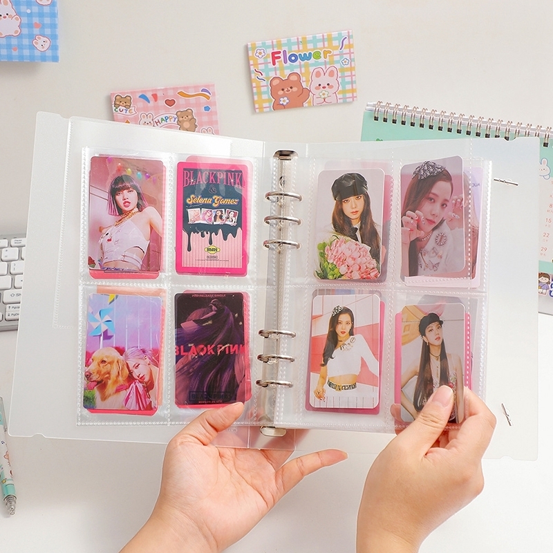 Фрамы A5 Kpop Binder Holder Holder Ins Книга альбома 3 -дюймовый альбом Instax Heart PO Card Альбом студентов Школа канцелярские товары 221010