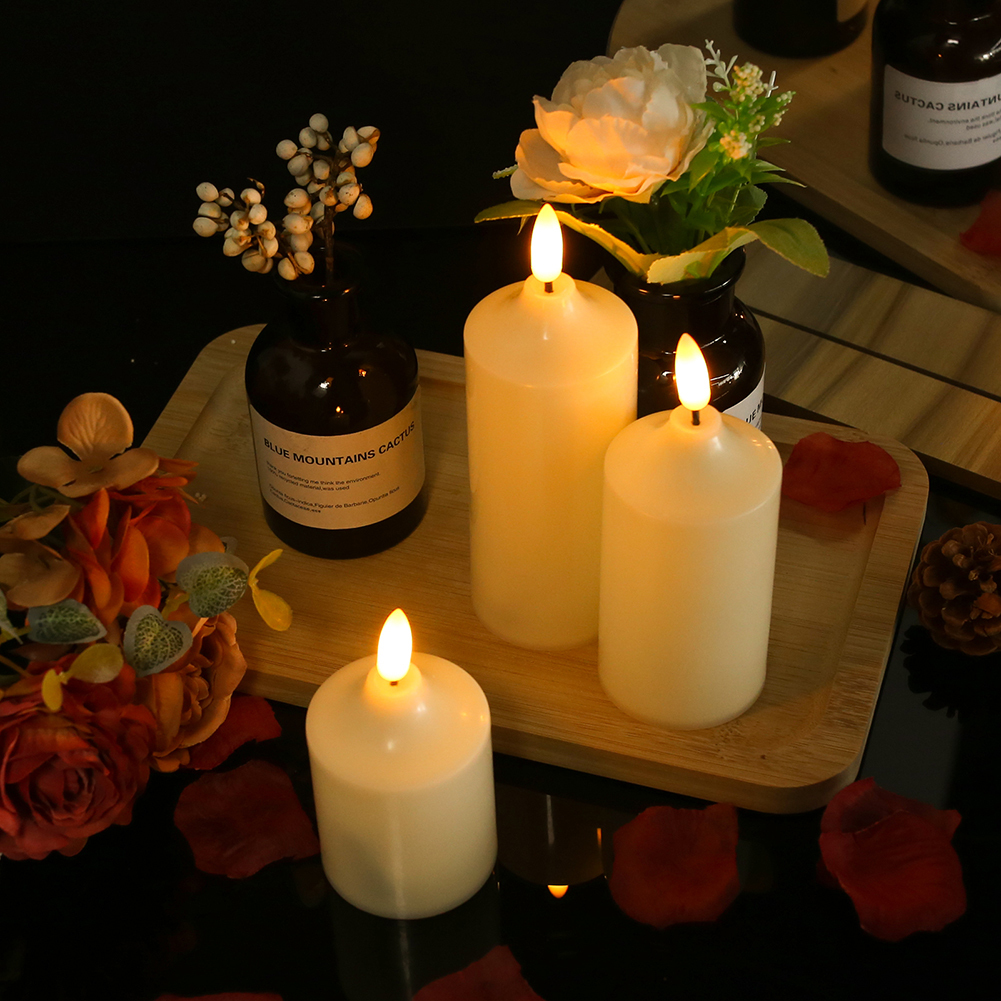 Candles Flickering Tealight Realistic Flameless LED Candles with Timer Remote Battery Operated Candles for Valentines Home Wedding Decor 221010