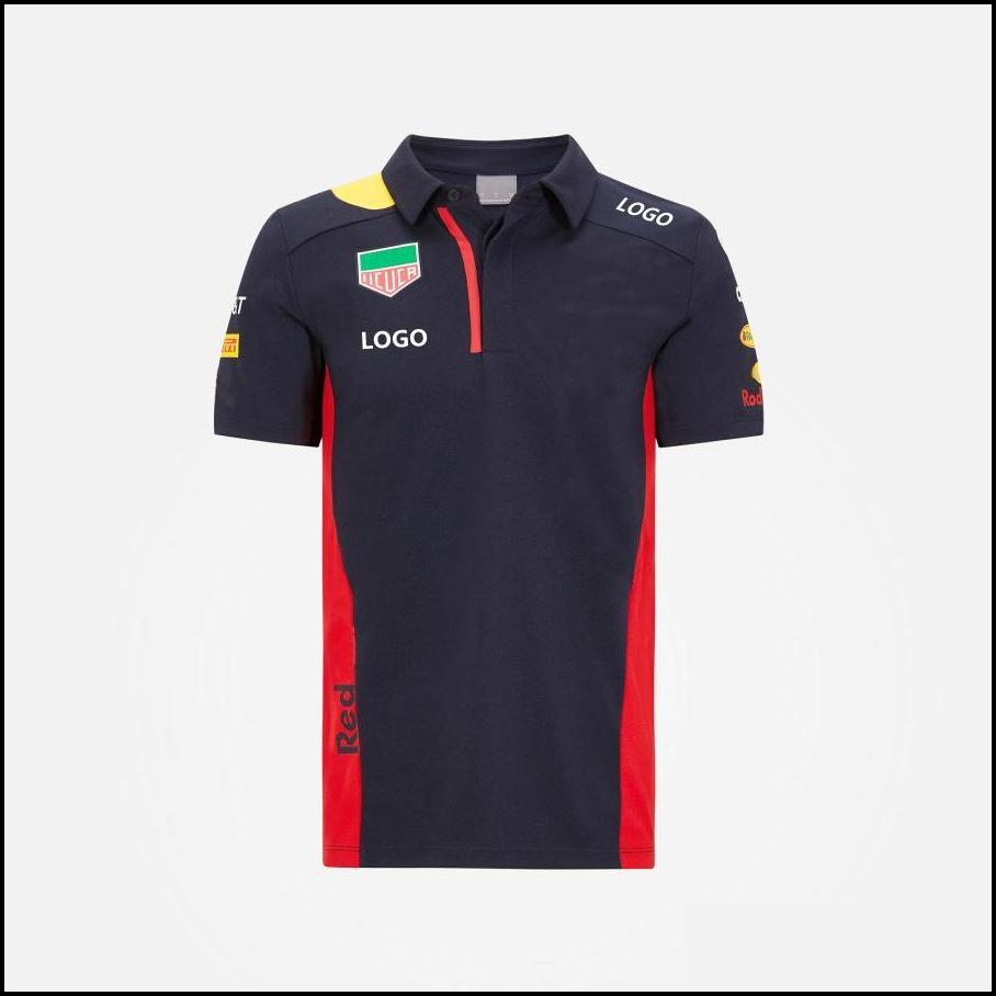 Мотоциклетная одежда F1 Гоночные рубашки Футболка Forma One Team Официальная футболка Teamer Driver Новый летний автоспорт Красный с коротким рукавом Breat Dhtsv