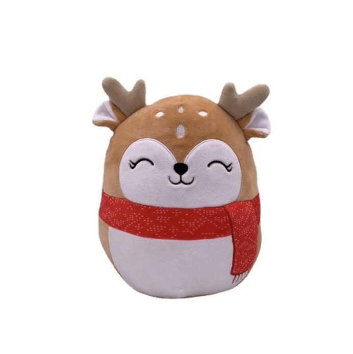 20 cm schattige pluche poppen Santa Claus Elk Snowman Mushroom Bird Soft Dood Pillow Children Christmas Toy