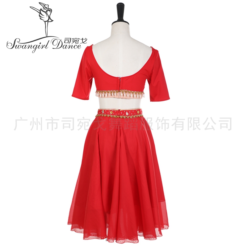 Red Le Corsaire Professional Stage Ballet Costumes Women Yagp konkurs Ballerina Dress BT2073