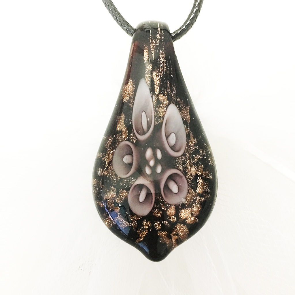 Ensemble de colliers et boucles d'oreilles en verre de Murano, fait à la main, fleur violette, pendentif goutte d'eau, Style ethnique, chaîne de clavicule, bijoux, 1 ensemble