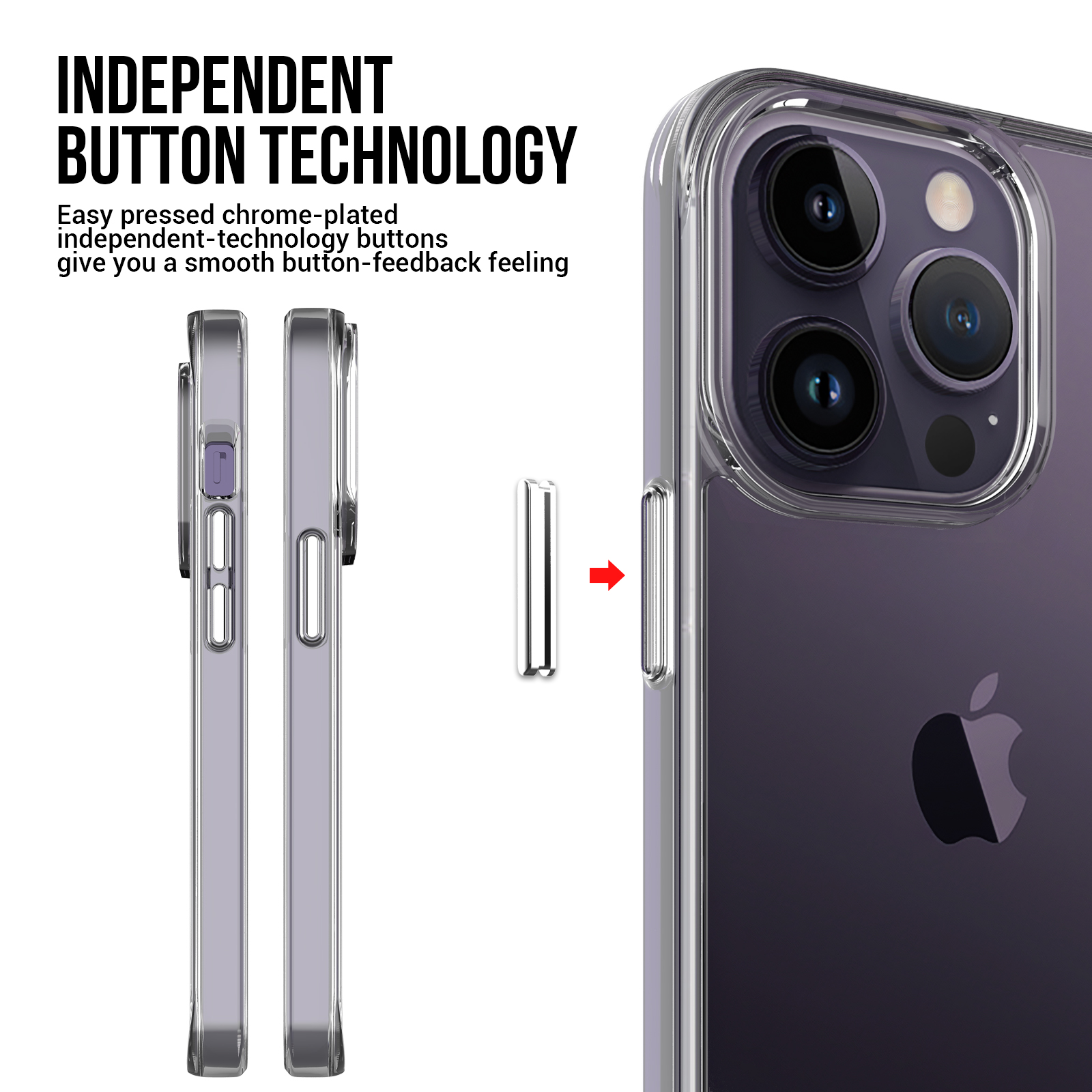 Clear TPU Space Phone Falls för iPhone 14 13 12 11 XR XS Pro Max 6 7 8 Plus 2.0mm HD Transparent mjuk kameralinsskydd Back Cover Case