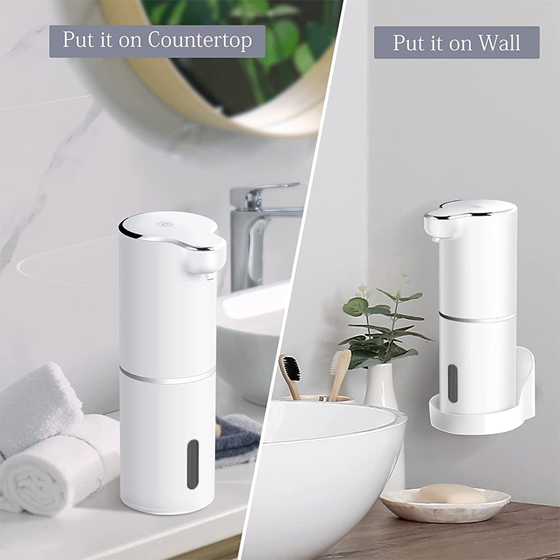 Liquid Soap Dispenser Touchless Automatic Foaming Soap Dispenser Rechargeable Infrared Motion Sensor Hand Sanitizer for Bathroom Kitchen Countertop 221010