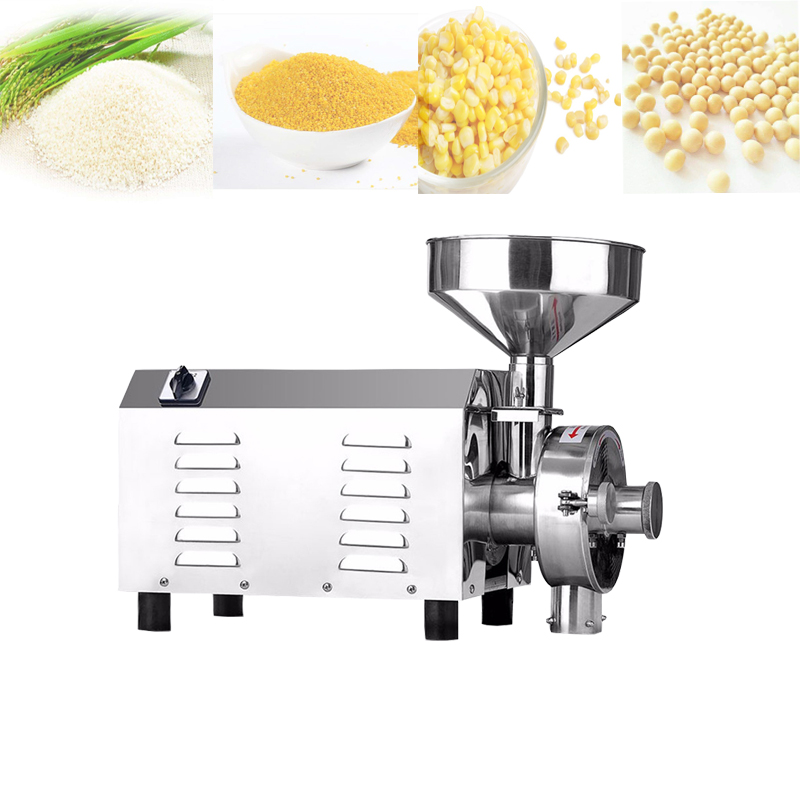 Electric Grain Mill Grinder Powerful Soybean Blender Cereal Crusher Food Processing Machine