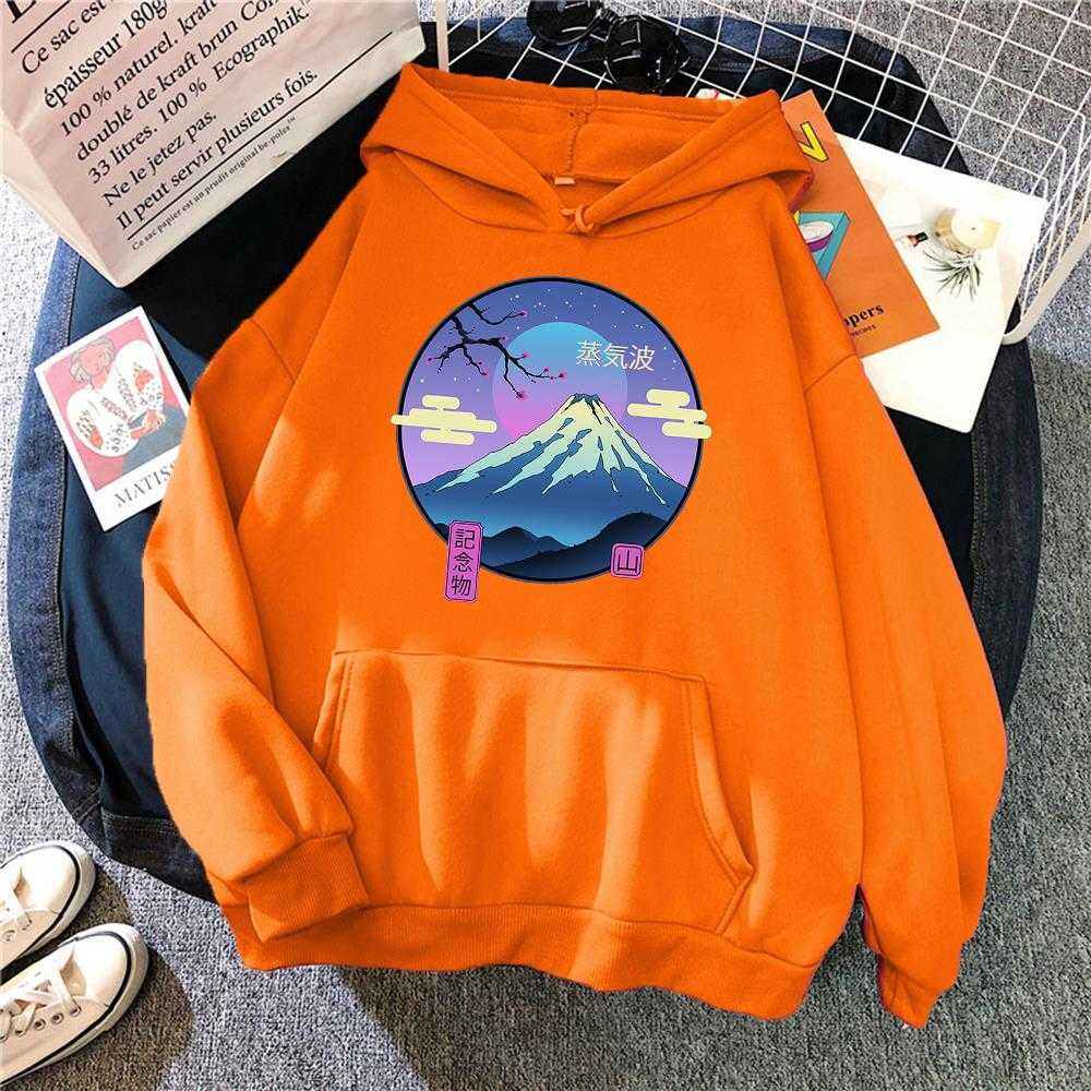 Men's Hoodies Sweatshirts Japan Anime Cartoons Landscape Printing Hoodies For Men 2022 Autumn Winter Fleece Pullover Casual Harajuku Sportswear Male Hoody T221008