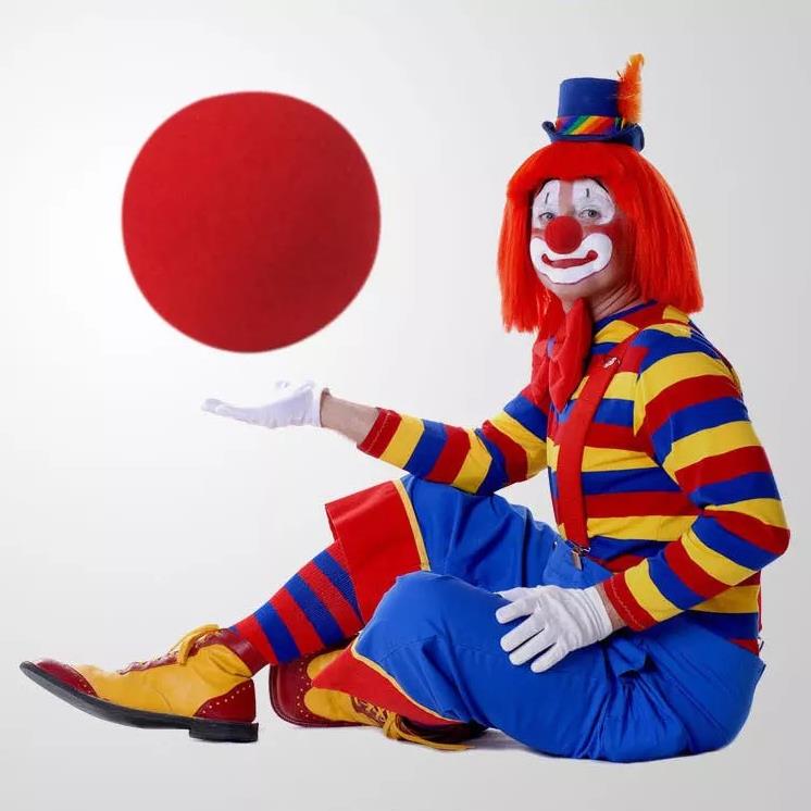 Fun divertimento in giuria rossa in schiuma di schiuma circo clown forniture comiche di fumetti Accessori Halloween Costume Magic Abito SN4215