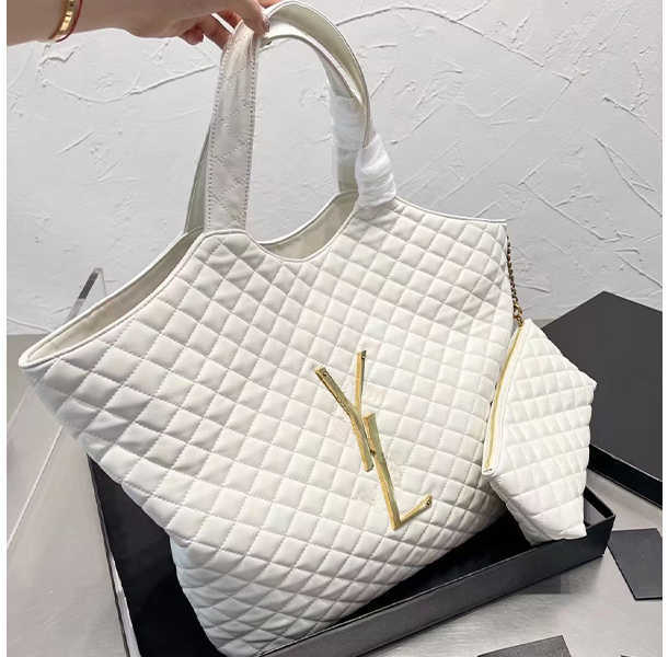 Bolsas de noite bolsas eu me importo maxi compras em couro acolchoado couro de campal de grande capacidade diamante de bolsa de ombro com moeda de corrente walle331y