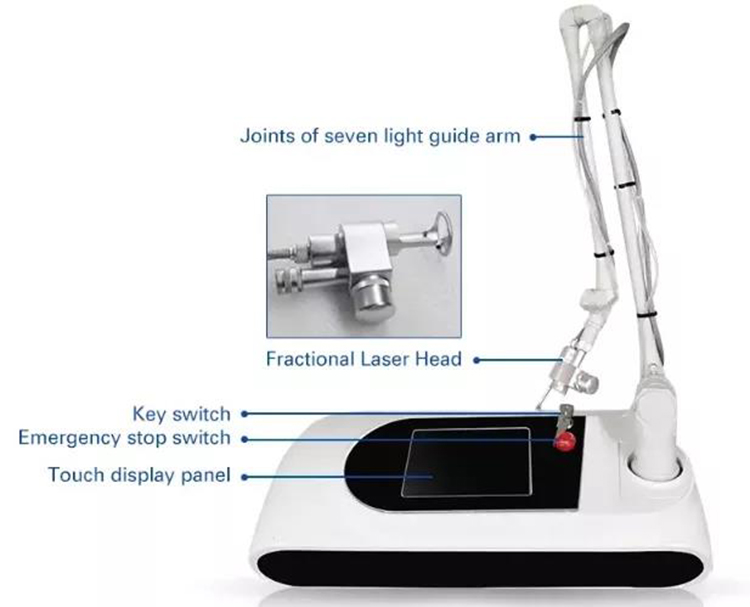 Neueste fraktionierte CO2-Laser-Hautstraffung, Aufhellung, Oberflächenerneuerung, Akne-Narbenreparatur-Lasermaschine zum Fabrikpreis