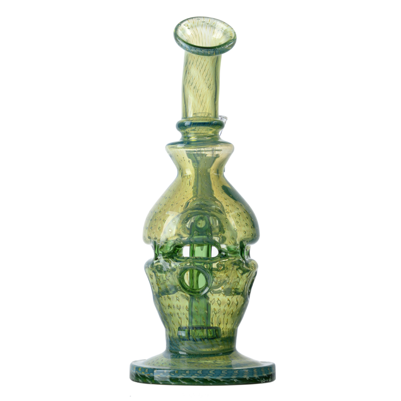 Yeni nargile faberge fab yumurta bongs mavi yeşil kafa cam su boruları duş başlık percolator dab teçhizatları 14mm eklem kasesi