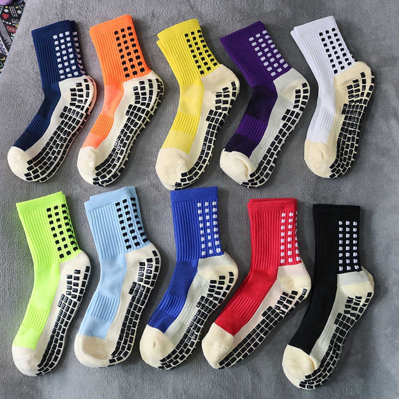 Meias masculinas Novo Sports Anti Slip Slip Cotton Football Grip Socks Square Men Calcetines O mesmo tipo que o Trusox T221011