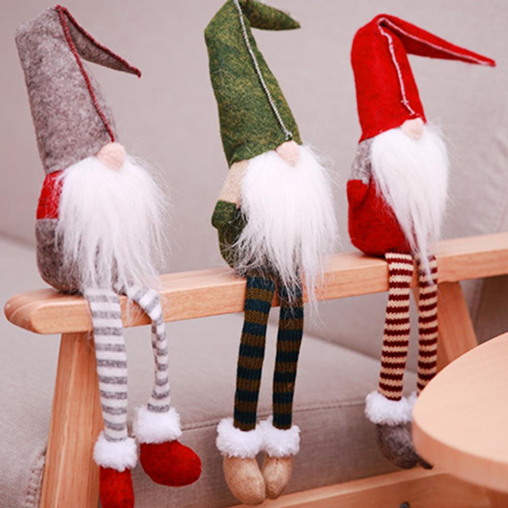 Gnome Christmas Doll sem rosto Decora￧￵es de pingentes de Feliz Natal para Ornamento Home pendurado Xmas Navidad natal Ano Novo 2023