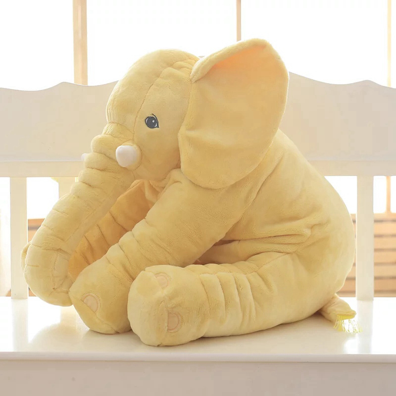 Poupées en peluche 60 cm 80 cm Hauteur Kawaii Éléphant Jouet Enfants Dormir Dos Coussin Mignon En Peluche Bébé Accompagner Cadeau De Noël 221012