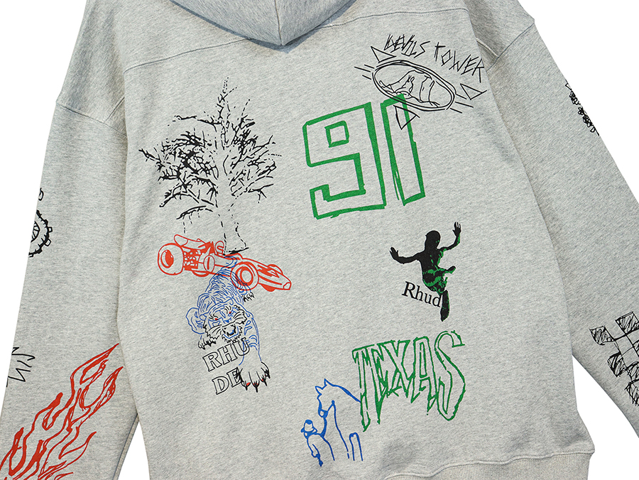 Büyük Boyutlu Sweatshirts Gri Hoodie Erkek Kadın Hip Hop Graffiti Baskı Polar Hoode Sakamak