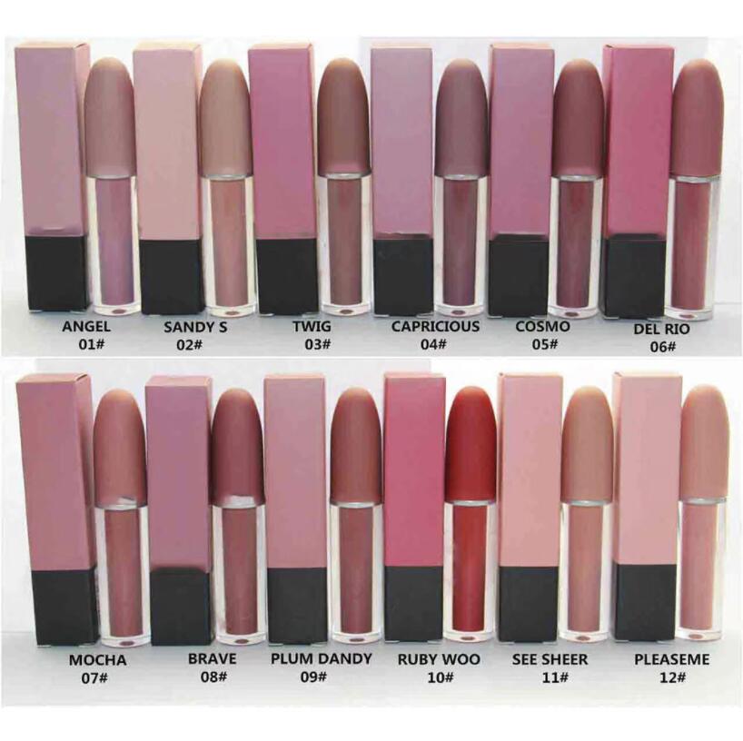 Marca m retro líquido fosco líquido lipcolour gloss ruby woo e mocha