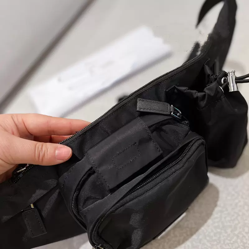 роскошные спортивные поясные сумки для бега нагрудная сумка унисекс кошелек нейлоновый мужской женский клатч кошелек женские сумки черные треугольные кошельки PY249E