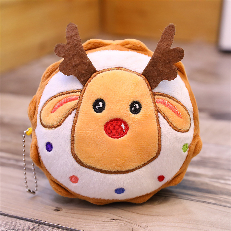 2022 Christmas decoration plush toy snowman elk plush doll stuffed cartoon Pillow super soft creative children's gift D2